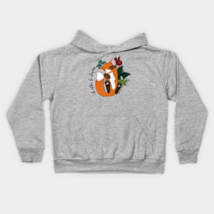 I'd rather be sleeping - cute fox napping Kids Hoodie